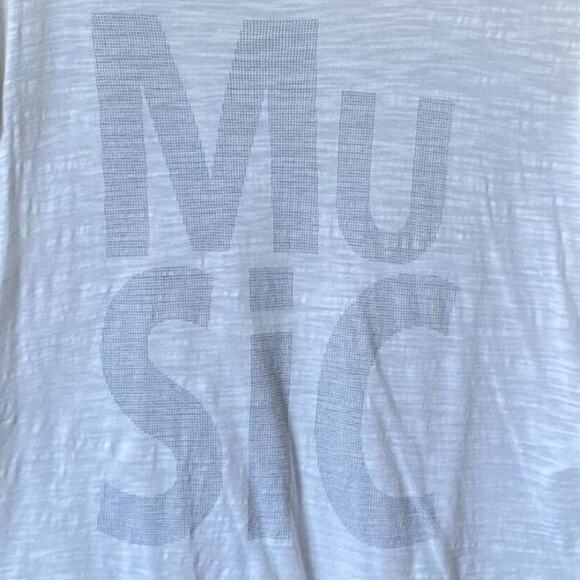 Banana Republic "Music" Modal Burn Out Baby Tee Size XS - Picture 5 of 7